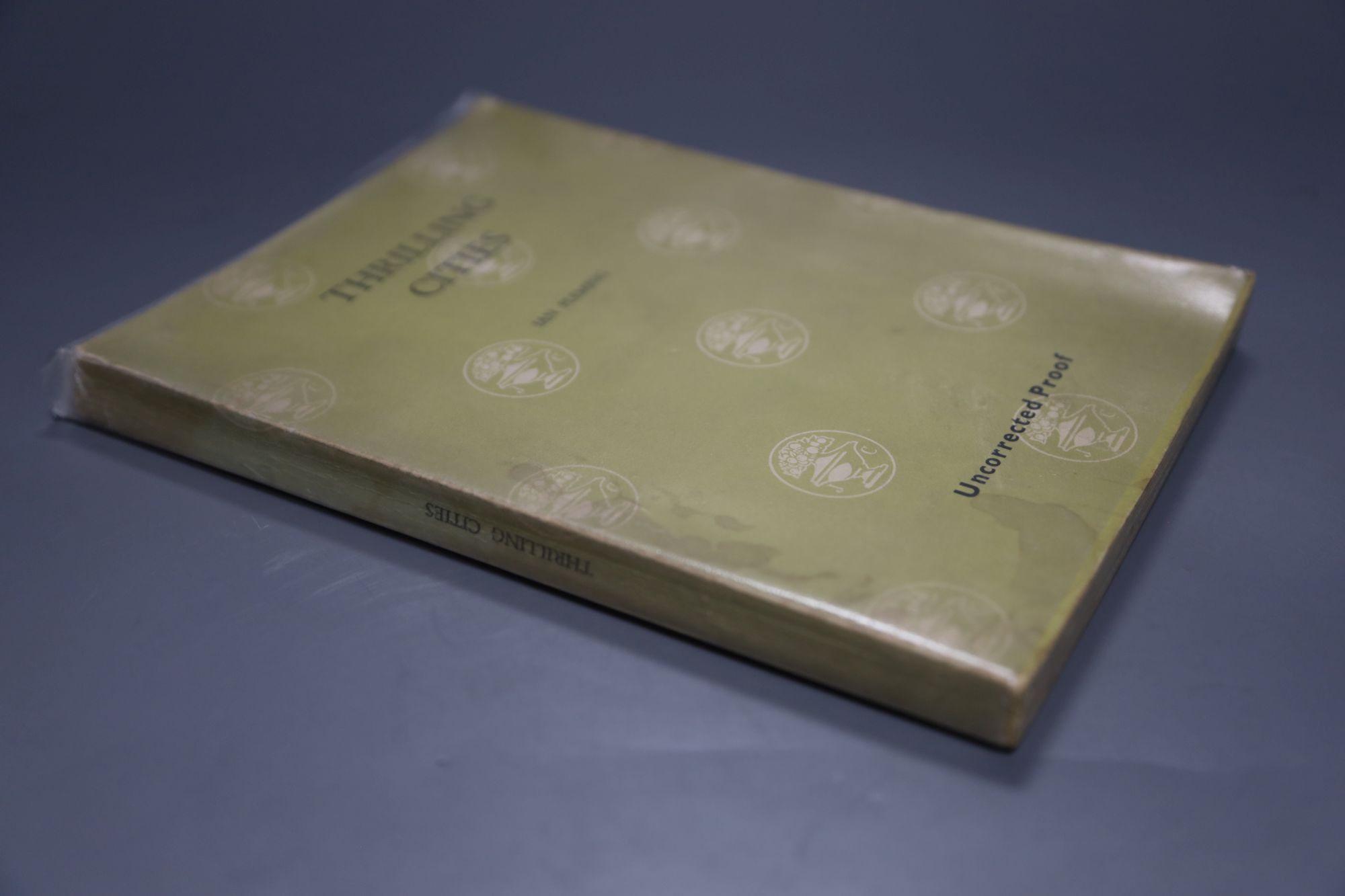 Fleming, Ian - Thrilling Cities, Uncorrected proof copy, photo plates, green and white black-lettered paperback, Jonathan Cape, 1963